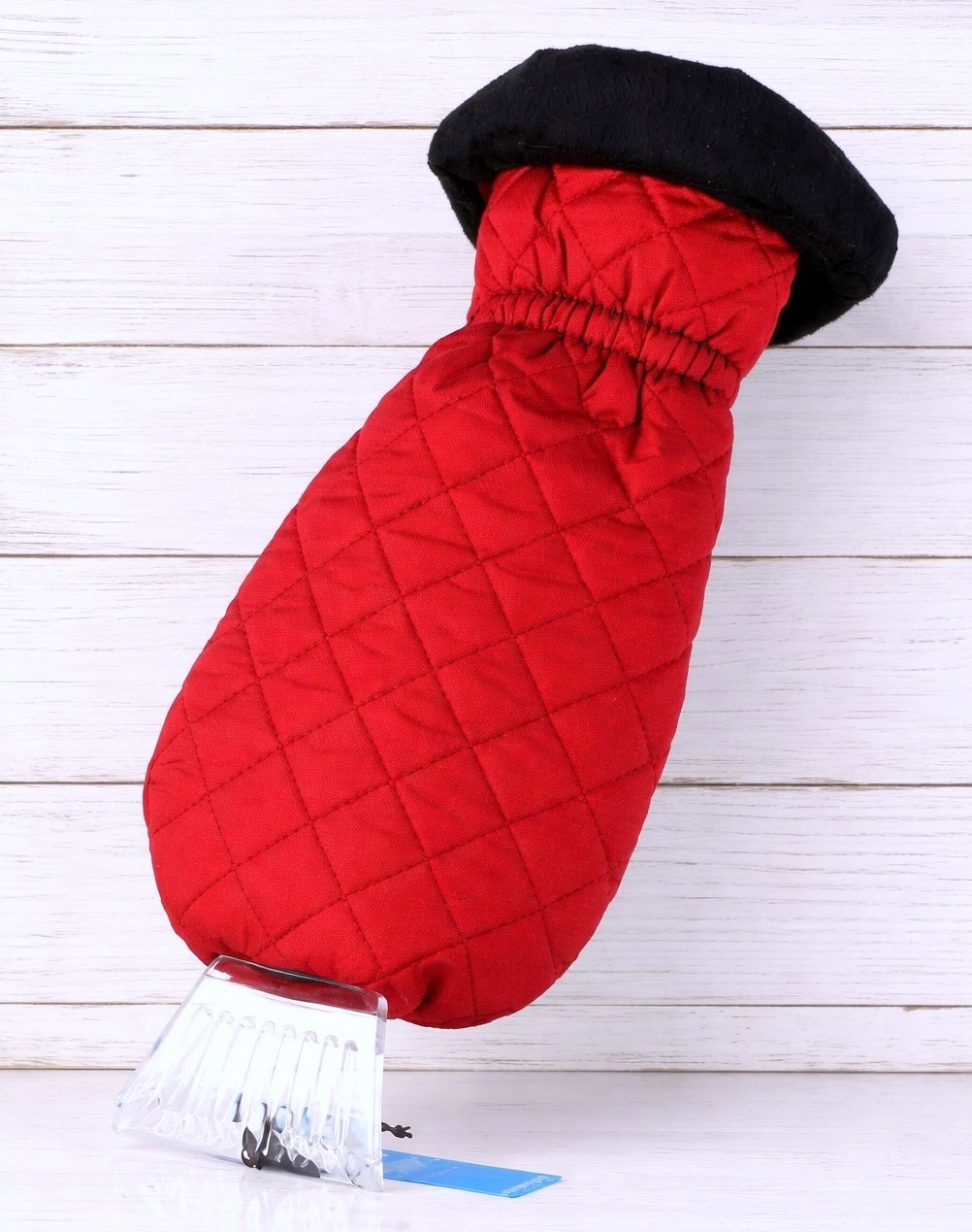 Teknology IceScraper Snow Mitten Fur Interior Red